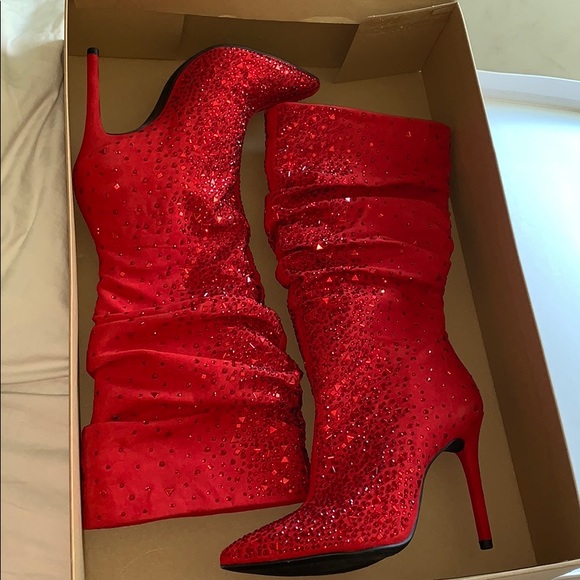 jessica simpson red boots